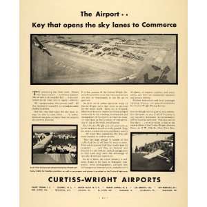  1930 Ad Curtiss Wright Airports St. Louis Airplane 