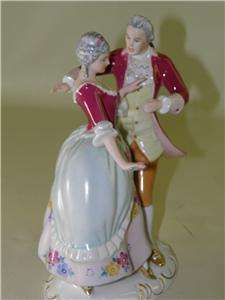  gorgeous Royal Dux hand painted figurine depicting a dancing couple 