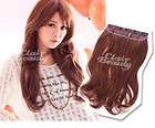 Party hair Women Natural Wavy Long Clip on Extension Hairpiece 3 