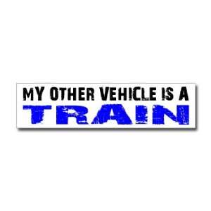  Other Vehicle is Train   Window Bumper Sticker: Automotive