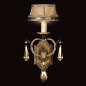   Art Lamps 755550ST Golden Aura 1 Light Sconces in Aged Gold Patina