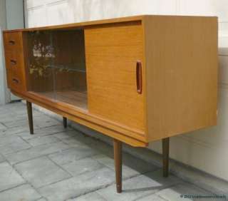 Retro Teak Sideboard / Buffet, Display Cabinet, Danish Era  