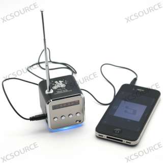   Portable FM Radio Speaker Music Player SD/TF Card For PC iPod  IP20