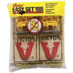  Woodstream M035 2PK Two Pack Easy Set Mouse Traps   Case 