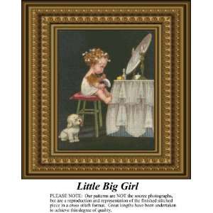  Little Big Girl Cross Stitch Pattern PDF  