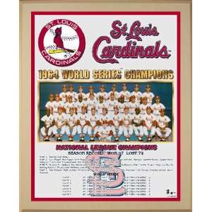  St. Louis Cardinals Large Healy Plaque   1964 World Series 