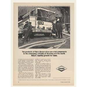  1966 Firemen Fire Truck Dana Spicer Parish Divisions Print 