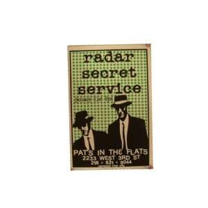    Radar Secret Service Silkscreen Poster Green Dots 