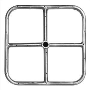  Stainless Steel Square Fire Ring   12 Home & Kitchen