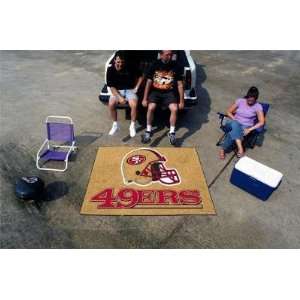 Exclusive By FANMATS NFL   San Francisco 49ers Tailgater Rug:  