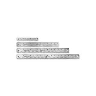   Ruler, 6 Long, Stainless Steel   Sold as 1 EA   Ruler features