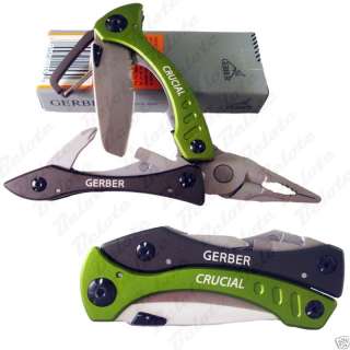 Gerber Crucial Green Multi Tool Plier 30 000140 **NEW**  