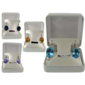  Austrian Crystal Princess Di Earrings Case Pack 4 