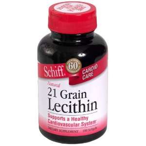  Schiff Antioxidants Lecithin 21 grain 100 softgels Health 