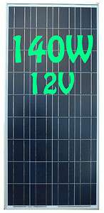 140W (12V) High Efficiency Solar Panel panneau solaire Grade A  