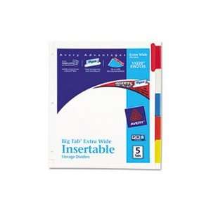  WorkSaver Big Tab Extrawide Dividers w/Five Multicolor 