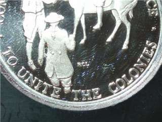 1973 Bicentennial Commemorative Unite Colonies Adams Henry Silver 