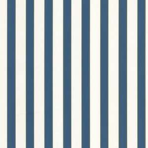   By Color BC1580006 Blue and White Stripe Wallpaper: Home Improvement