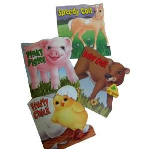  Baby Farm Animals Book Collection: Toys & Games