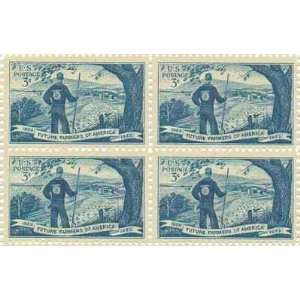 Agricultural Scene/Future Farmer Set of 4 x 3 Cent US Postage Stamps 