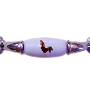 Rooster Farm Animal CHROME DRAWER Pull Handle