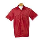 Dickies Mens 5.25 oz. Short Sleeve Work Shirt   RED   L