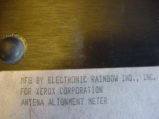 Electronic Rainbow IND xerox Antena alignment meter antenna sn 12169 