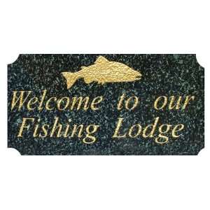   rectangle) solid ENGRAVED granite Pet Plaque FISH: Home & Kitchen