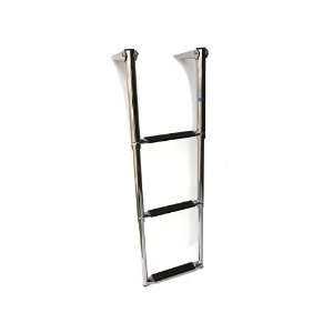   : Telescoping Stainless Steel Boat Ladder   3 Step: Sports & Outdoors