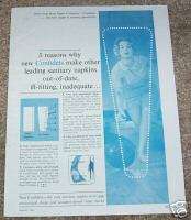 1962 ad Confidets sanitary napkins   lady bowling ball  