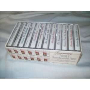  Of The Worlds Most Beautiful Music   12 Cassette Collection   LIKE NEW