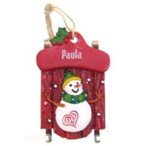 Ganz Personalized Paula Christmas Ornament: Home 