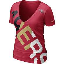 Nike San Francisco 49ers Womens Off Kilter Tri blend T Shirt 