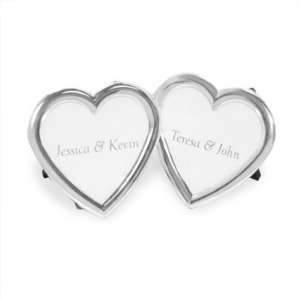  Silver Heart Place Card Frames 