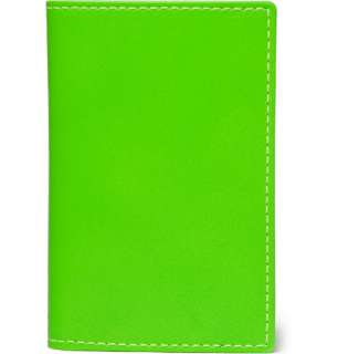 Comme des Garçons Fluorescent Neon Leather Card Holder  MR PORTER