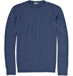  Clothing  Knitwear  Crew necks  Cashmere Cable Knit 