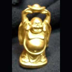  Golden Key Chain Buddha with Money Symbol 