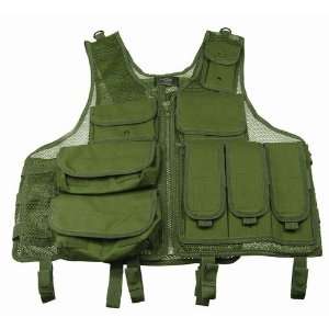 OD Green Utility Tactical Vest For Airsoft / Military  