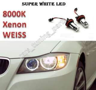 H8 LED Angel Eyes für BMW E92 E93 E70 E87 Xenon 8000K  