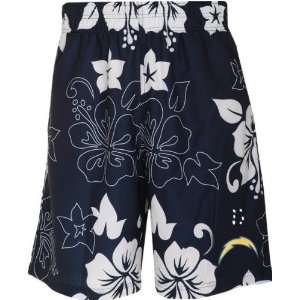 San Diego Chargers Floral Print Swim Trunks Sports 