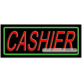 Cashier Neon Sign  Grocery & Gourmet Food
