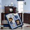   Monkey Rock Star Baby Boy 4pc Crib Bedding Set   Music Nursery Theme