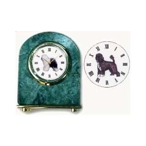  Portuguese Water Dog Marble Arch Clock, 2.5 Inches Tall 