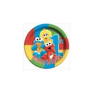  Sesame Street 1st Birthday Dinner Plates: Toys & Games