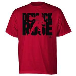  Derrick Rose Red adidas Drone Chicago Bulls T Shirt 