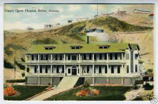 1910 Postcard Copper Queen Hospital Bisbee Arizona  