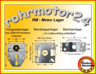 Rolladenmotor Markisenmotor Rohrmotor 50Nm bis 95kg  