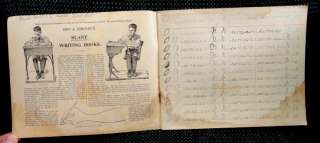1892 LOT antique WRITING penmanship BOOKS ~ESTHER HEISEY 8yo HETTIE 