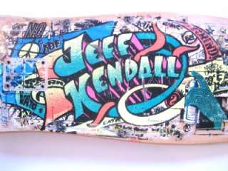 vintage 80S JEFF KENDALL GRAFFITI skateboard deck SANTA CRUZ  