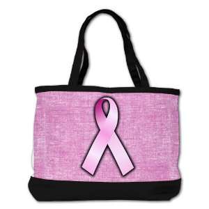   Bag Purse (2 Sided) Black Breast Cancer Pink Ribbon: Everything Else